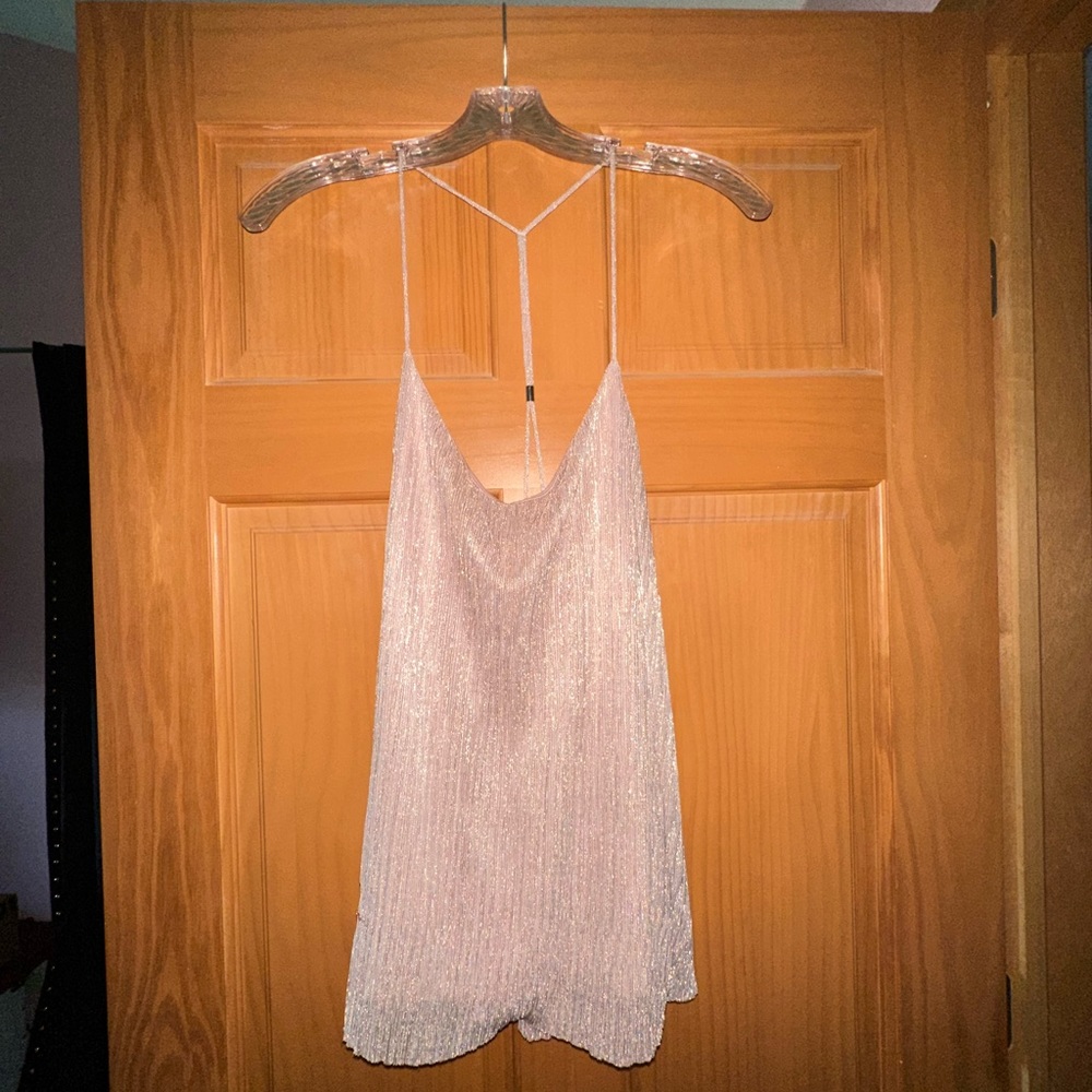 NWOT Light pink shimmery tank top